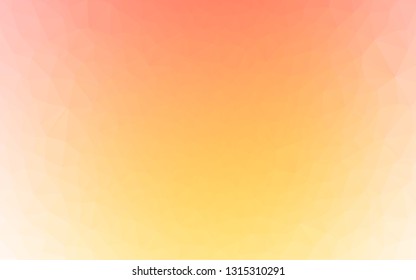 Light Yellow, Orange vector polygonal template. Modern geometrical abstract illustration with gradient. Completely new design for your business.