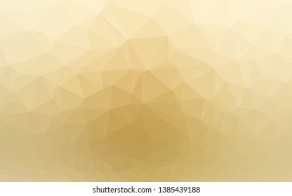 Light Yellow, Orange vector polygonal template. Brand new colorful illustration in with gradient. Brand new design for your business.