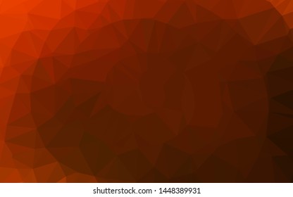 Light Yellow, Orange vector polygonal template. Colorful illustration in Origami style with gradient.  Brand new design for your business.