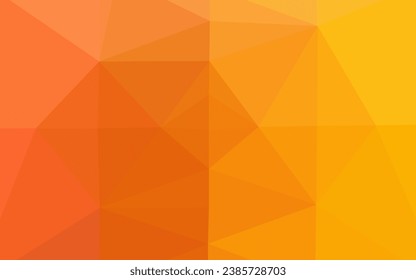 Plantilla poligonal vectorial naranja, amarillo claro. Ilustración brillante, que consiste en triángulos. El mejor diseño triangular para su negocio.