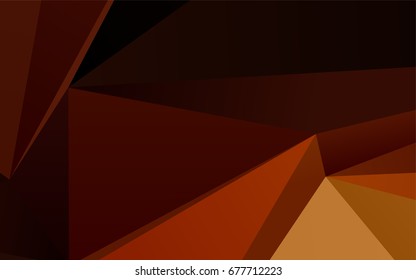 Light Yellow, Orange vector polygonal pattern. Colorful illustration in abstract style with gradient. The template can be used as a background for cell phones.