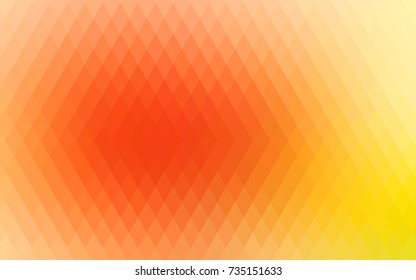 Light Yellow, Orange vector polygonal illustration consisting of rectangles. Rectangular design for your business. Creative geometric background in origami style with gradient.