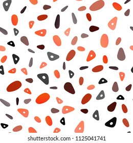 Light Yellow, Orange vector seamless template with crystals, circles. Circles, lines on abstract background with colorful gradient. The template can be used as a background.