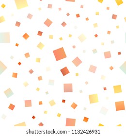 Light Yellow, Orange vector seamless background with rectangles. Beautiful illustration with rectangles and squares. Pattern for busines ad, booklets, leaflets
