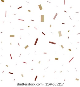 Light Yellow, Orange vector seamless pattern in square style. Glitter abstract illustration with rectangular shapes. Pattern can be used for websites.