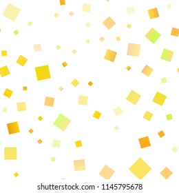 Light Yellow, Orange vector seamless template with crystals, rectangles. Glitter abstract illustration with rectangular shapes. Pattern for busines ad, booklets, leaflets