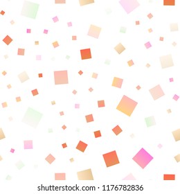 Light Yellow, Orange vector seamless template with crystals, rectangles. Decorative design in abstract style with rectangles. Pattern for busines ad, booklets, leaflets