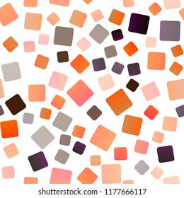 Light Yellow, Orange vector seamless template with crystals, rectangles. Abstract gradient illustration with rectangles. Pattern for busines ad, booklets, leaflets