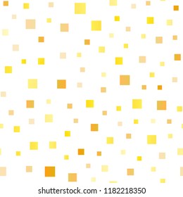 Light Yellow, Orange vector seamless background with rectangles. Decorative design in abstract style with rectangles. Modern template for your landing page.