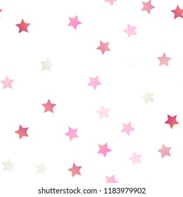 Light Yellow, Orange vector seamless texture with beautiful stars. Decorative shining illustration with stars on abstract template. Smart design for your business advert.