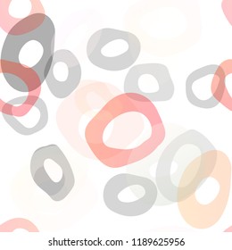 Light Yellow, Orange vector seamless texture with disks. Modern abstract illustration with colorful water drops. Trendy design for wallpaper, fabric makers.