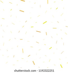 Light Yellow, Orange vector seamless template with repeated sticks. Shining colored illustration with narrow lines. The pattern can be used for busines ad, booklets, leaflets