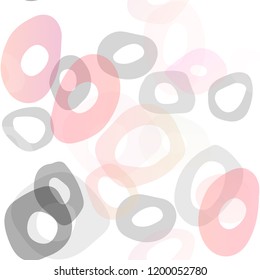 Light Yellow, Orange vector seamless texture with disks. Modern abstract illustration with colorful water drops. Template for business cards, websites.