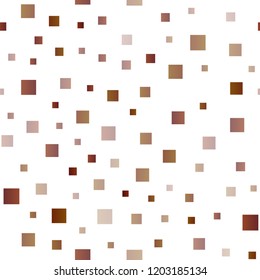 Light Yellow, Orange vector seamless template with crystals, rectangles. Glitter abstract illustration with rectangular shapes. Best design for your ad, poster, banner.