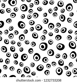 Light Yellow, Orange vector seamless template with spots. Colorful illustration with blurred circles in nature style. Pattern for trendy fabric, wallpapers.