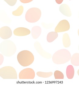 Light Yellow, Orange vector seamless background with bubbles. Blurred decorative design in abstract style with bubbles. Template for business cards, websites.