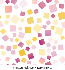 Light Yellow, Orange vector seamless texture in rectangular style. Decorative design in abstract style with rectangles. Best design for your ad, poster, banner.