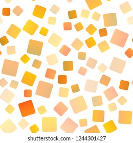 Light Yellow, Orange vector seamless template with crystals, rectangles. Glitter abstract illustration with rectangular shapes. Modern template for your landing page.