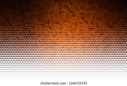 Light Yellow, Orange vector seamless backdrop with lines, triangles. Beautiful illustration with triangles in nature style. Pattern for trendy fabric, wallpapers.