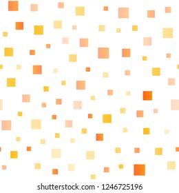 Light Yellow, Orange vector seamless template with crystals, rectangles. Rectangles on abstract background with colorful gradient. Smart design for your business advert.