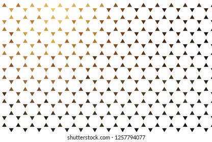 Light Yellow, Orange vector seamless pattern in polygonal style. Modern abstract illustration with colorful triangles. Design for textile, fabric, wallpapers.