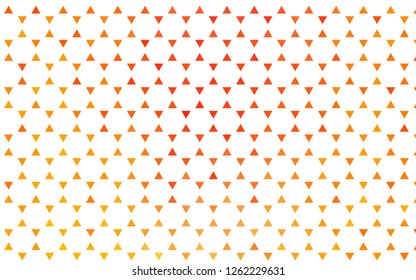 Light Yellow, Orange vector seamless texture in triangular style. Abstract gradient illustration with triangles. Pattern for design of fabric, wallpapers.