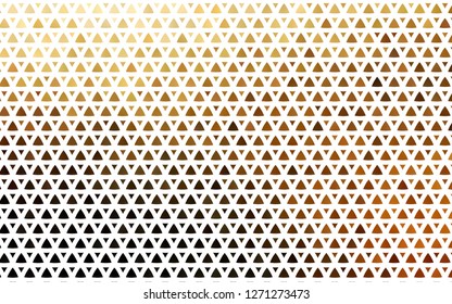 Light Yellow, Orange vector seamless pattern in polygonal style. Modern abstract illustration with colorful triangles. Template for business cards, websites.