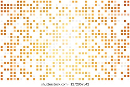 Light Yellow, Orange vector seamless background with rectangles. Glitter abstract illustration with rectangular shapes. Pattern for design of fabric, wallpapers.