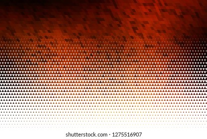 Light Yellow, Orange vector seamless backdrop with lines, triangles. Beautiful illustration with triangles in nature style. Pattern for design of fabric, wallpapers.
