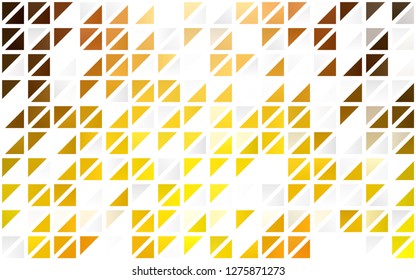 Light Yellow, Orange vector seamless cover in polygonal style. Modern abstract illustration with colorful triangles. Design for textile, fabric, wallpapers.
