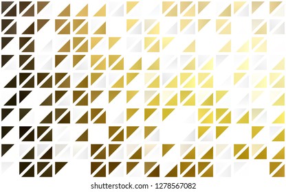 Light Yellow, Orange vector seamless pattern in polygonal style. Triangles on abstract background with colorful gradient. Pattern for design of window blinds, curtains.