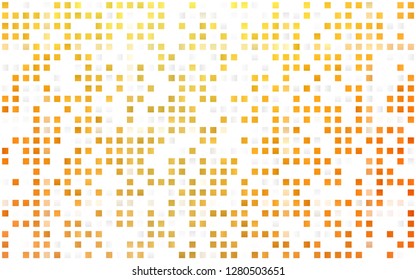 Light Yellow, Orange vector seamless cover in polygonal style. Rectangles on abstract background with colorful gradient. Pattern for design of fabric, wallpapers.
