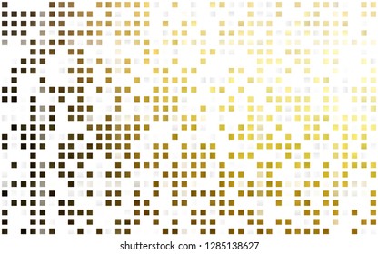 Light Yellow, Orange vector seamless cover in polygonal style. Decorative design in abstract style with rectangles. Pattern for trendy fabric, wallpapers.