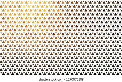 Light Yellow, Orange vector seamless backdrop with lines, triangles. Illustration with set of colorful triangles. Pattern for trendy fabric, wallpapers.