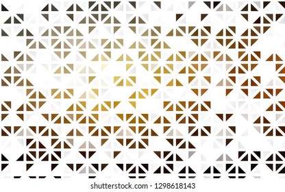 Light Yellow, Orange vector seamless backdrop with lines, triangles. Modern abstract illustration with colorful triangles. Trendy design for wallpaper, fabric makers.