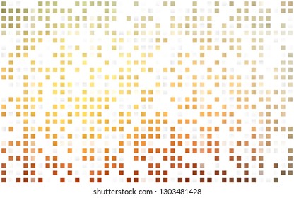 Light Yellow, Orange vector seamless cover in polygonal style. Glitter abstract illustration with rectangular shapes. Trendy design for wallpaper, fabric makers.