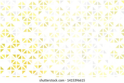 Light Yellow, Orange vector seamless cover in polygonal style. Illustration with set of colorful triangles. Design for textile, fabric, wallpapers.