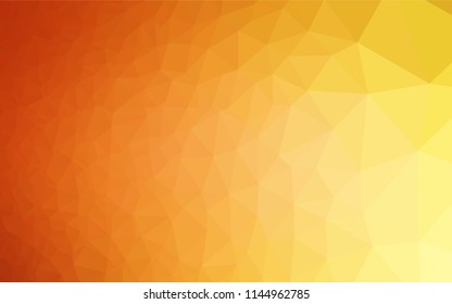 Light Yellow, Orange vector shining hexagonal pattern. Colorful illustration in abstract style with gradient. Brand new design for your business.