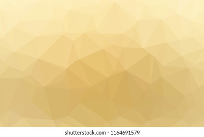 Light Yellow, Orange vector shining hexagonal background. Colorful abstract illustration with gradient. The best triangular design for your business.