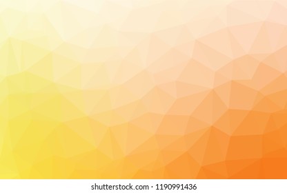 Light Yellow, Orange vector shining hexagonal template. An elegant bright illustration with gradient. The polygonal design can be used for your web site.