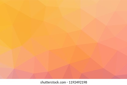 Light Yellow, Orange vector shining hexagonal background. Brand new colored illustration in blurry style with gradient. Brand new design for your business.