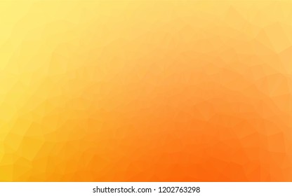 Light Yellow, Orange vector shining hexagonal template. A vague abstract illustration with gradient. The completely new template can be used for your brand book.