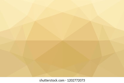 Light Yellow, Orange vector shining hexagonal template. A vague abstract illustration with gradient. A completely new design for your business.