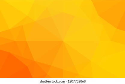Light Yellow, Orange vector shining hexagonal background. Brand new colored illustration in blurry style with gradient. The elegant pattern can be used as part of a brand book.