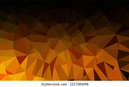 Light Yellow, Orange vector shining hexagonal template. Shining colored illustration in a Brand new style. The elegant pattern can be used as part of a brand book.
