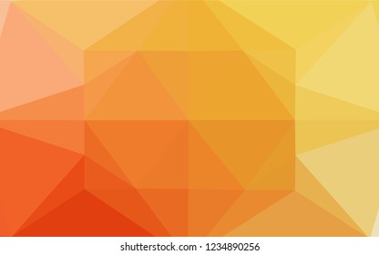 Light Yellow, Orange vector shining hexagonal template. Colorful abstract illustration with gradient. A completely new template for your business design.