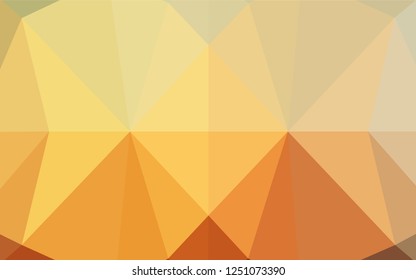 Light Yellow, Orange vector shining hexagonal background. A completely new color illustration in a vague style. The elegant pattern can be used as part of a brand book.