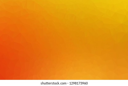 Light Yellow, Orange vector shining triangular pattern. A completely new color illustration in a vague style. Elegant pattern for a brand book.
