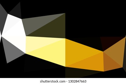 Light Yellow, Orange vector shining triangular template. Modern geometrical abstract illustration with gradient. New texture for your design.