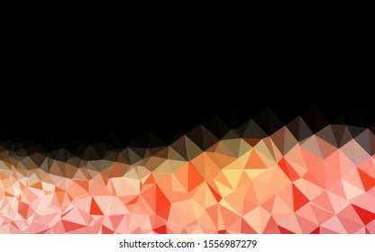 Light Yellow, Orange vector shining triangular template. Colorful illustration in abstract style with gradient. Brand new design for your business.